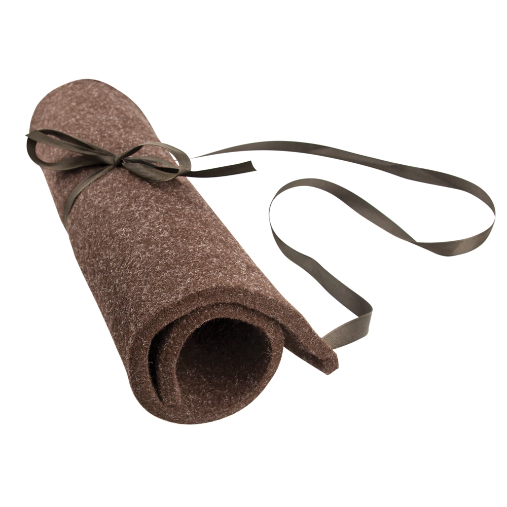 SITZKISSEN-NADELFILZ HEIMDALL mit Trageriemen BRAUN Art.Nr.202113