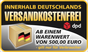 Versandkostenfrei ab 500 Euro innerhalb Deutschlands